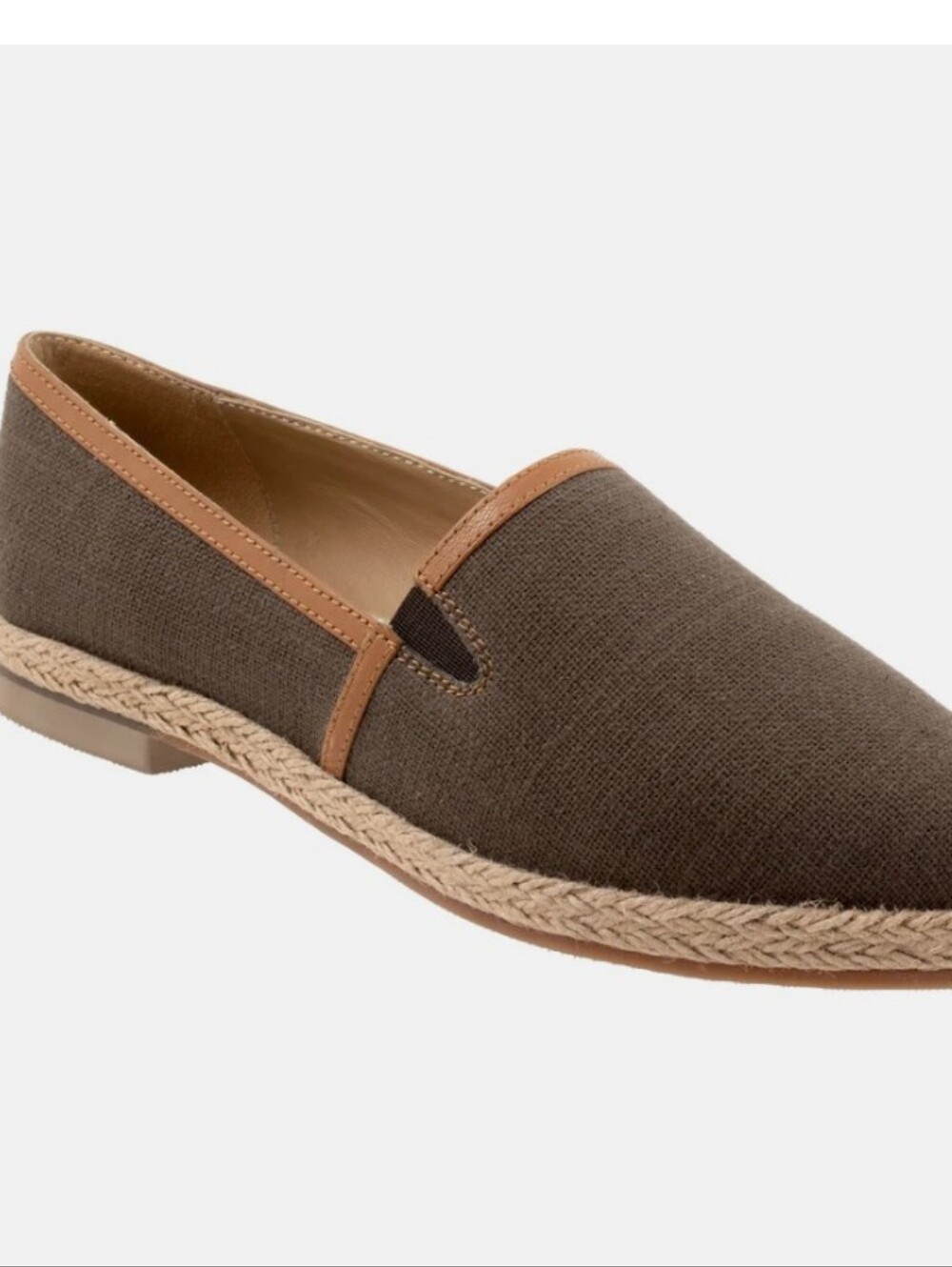 Trotters Estelle Canvas Slip On Loafers Flats Size 7